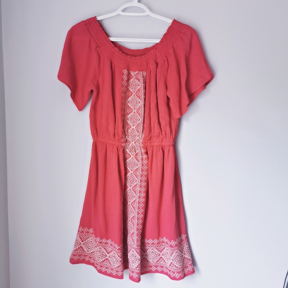 Skies Are Blue Embroidered Dress
